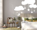Moon and Stars on the Clouds Moon and Stars on the Clouds Nursery Sticker